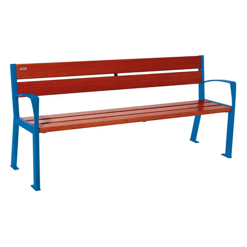 Banc bois et acier Silaos