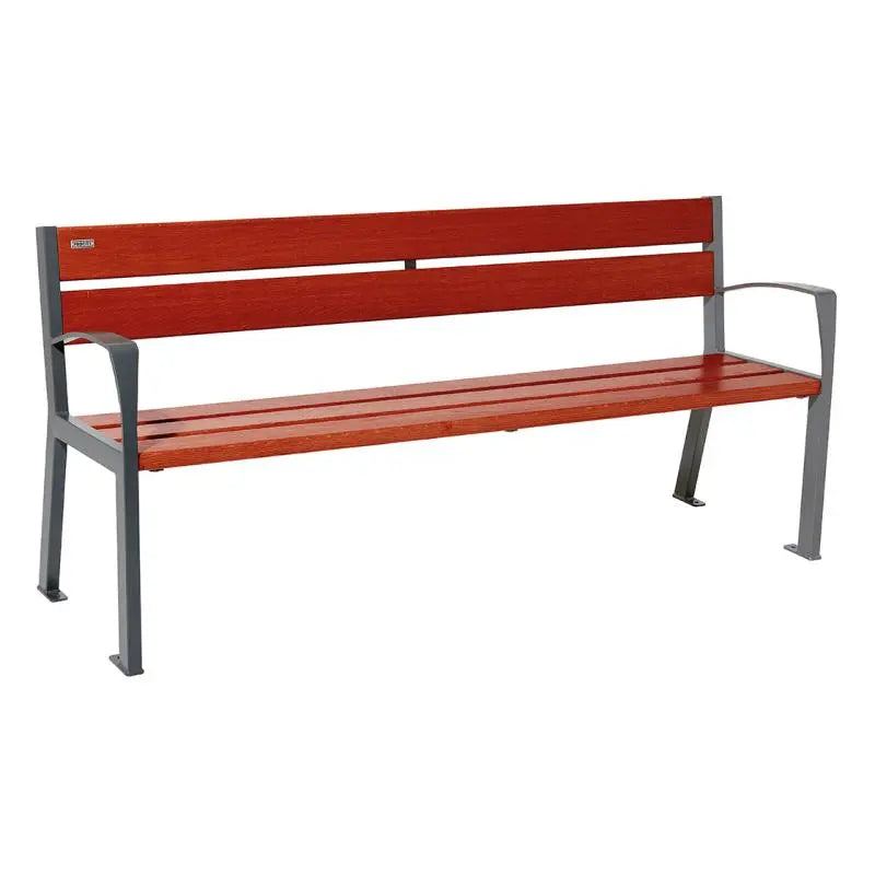 Banc bois et acier Silaos