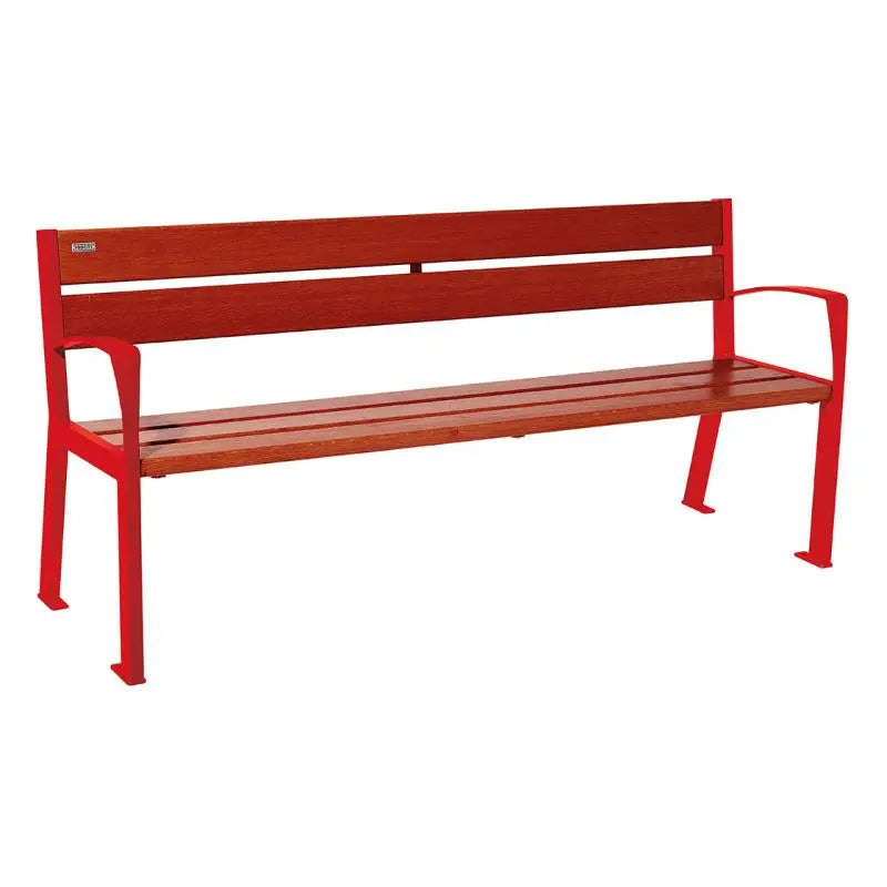 Banc bois et acier Silaos
