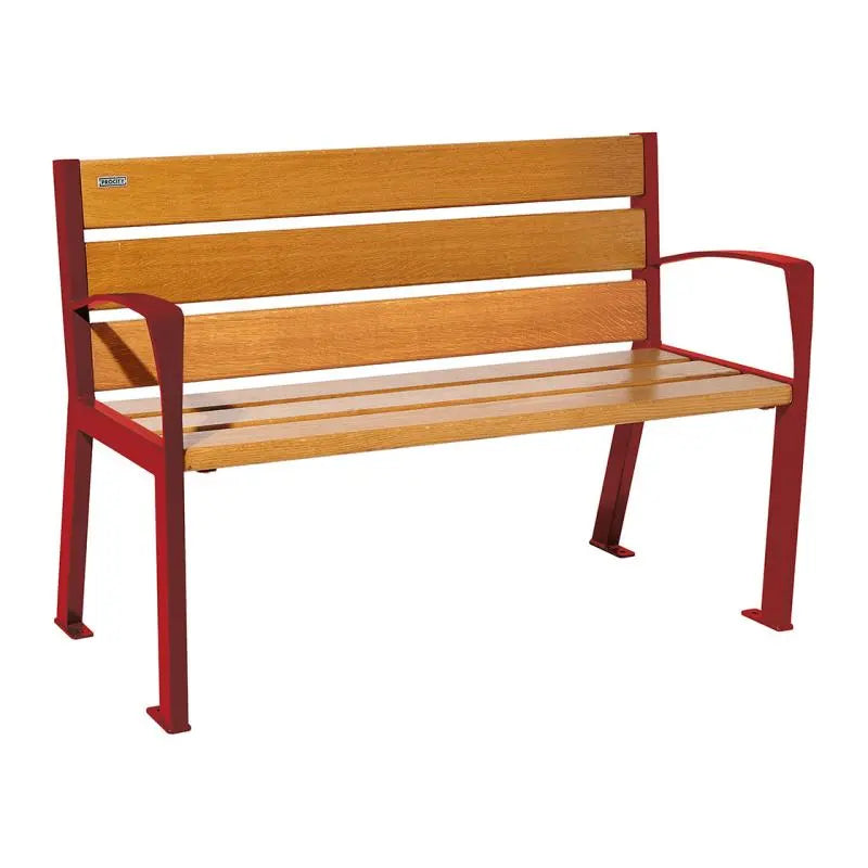 Banc bois et acier Silaos
