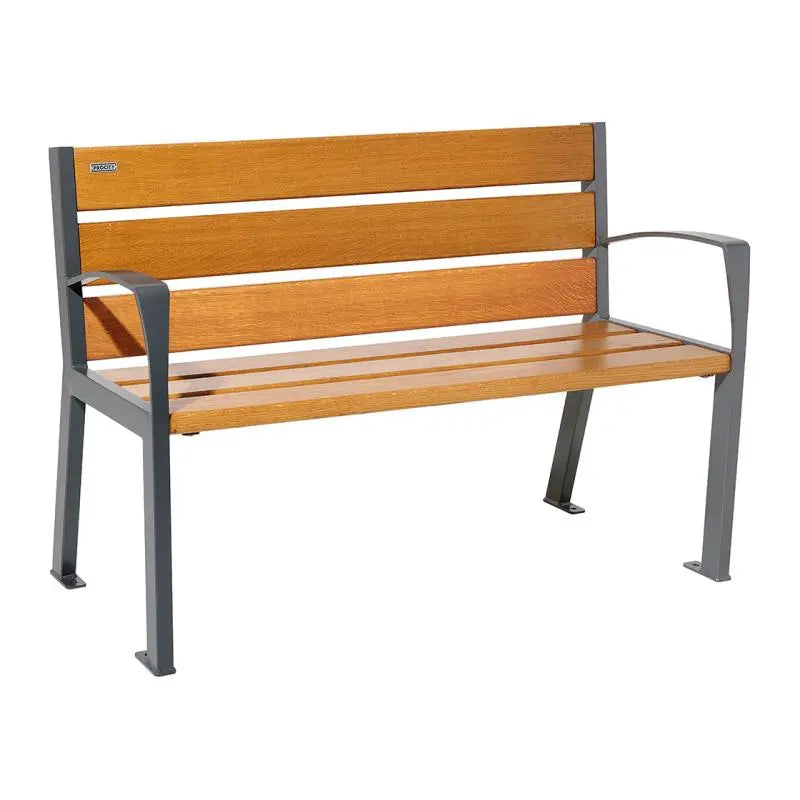 Banc bois et acier Silaos