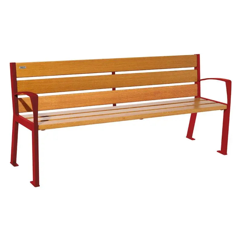 Banc bois et acier Silaos