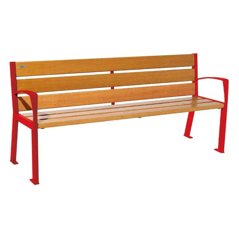 Banc bois et acier Silaos