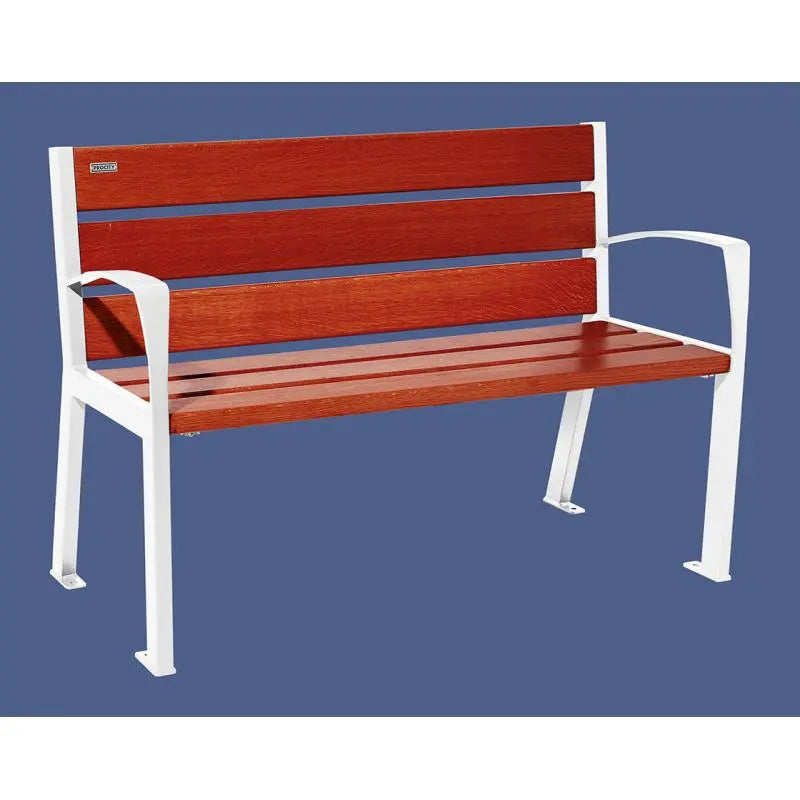 Banc bois et acier Silaos