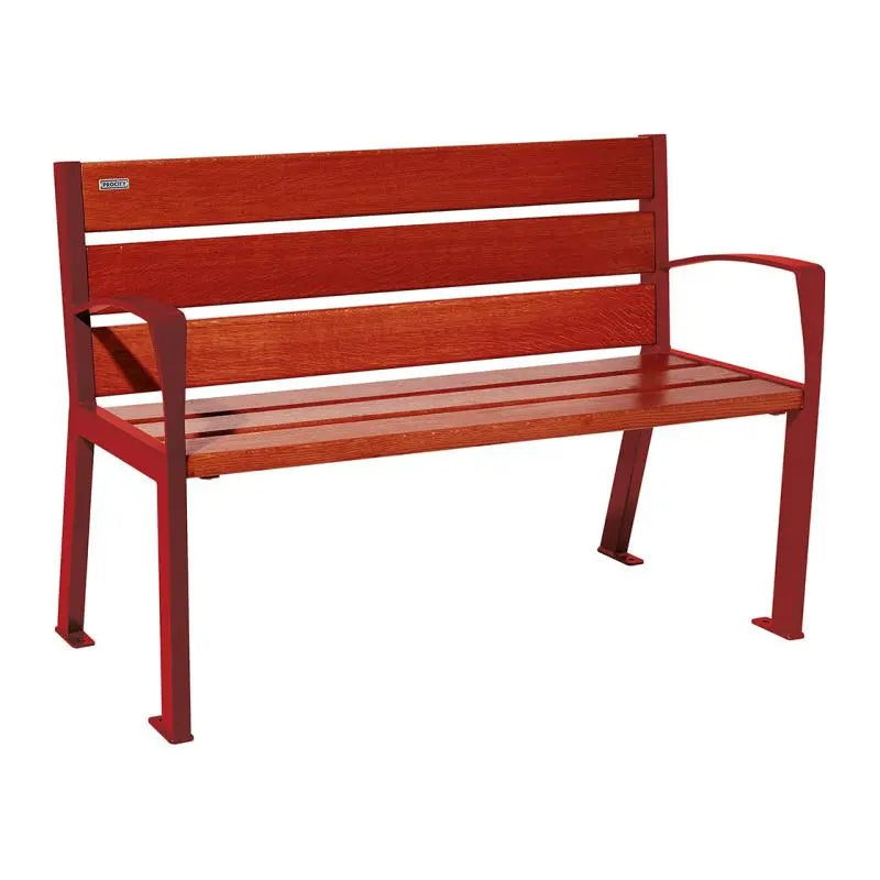 Banc bois et acier Silaos