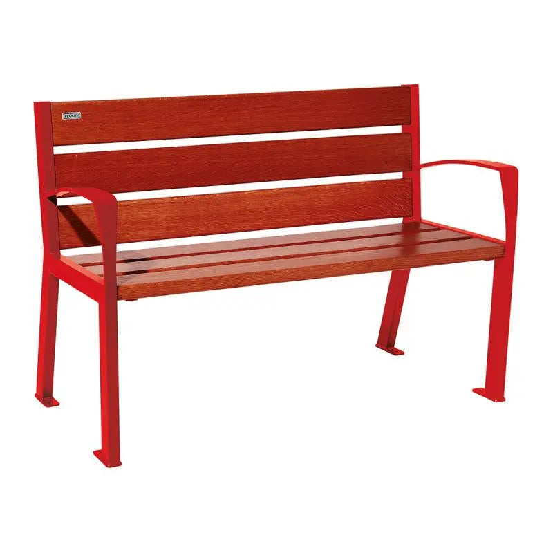 Banc bois et acier Silaos