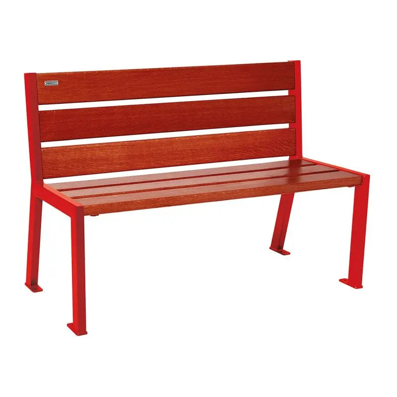 Banc bois et acier Silaos