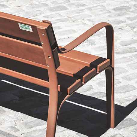 Banc en bois et fonte Citizen