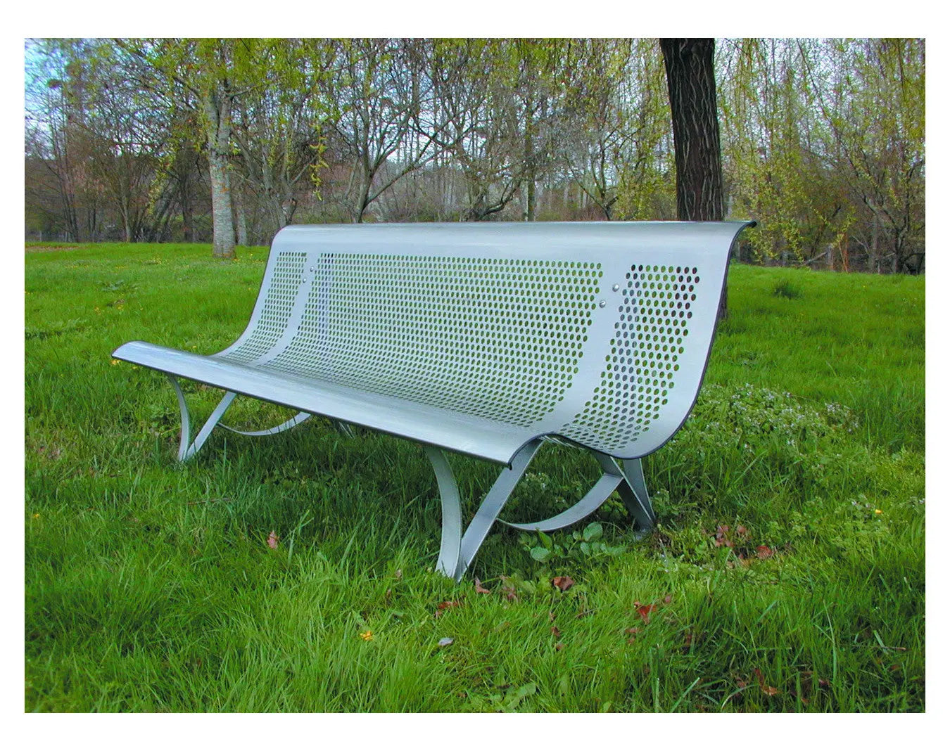 Banc métro inox