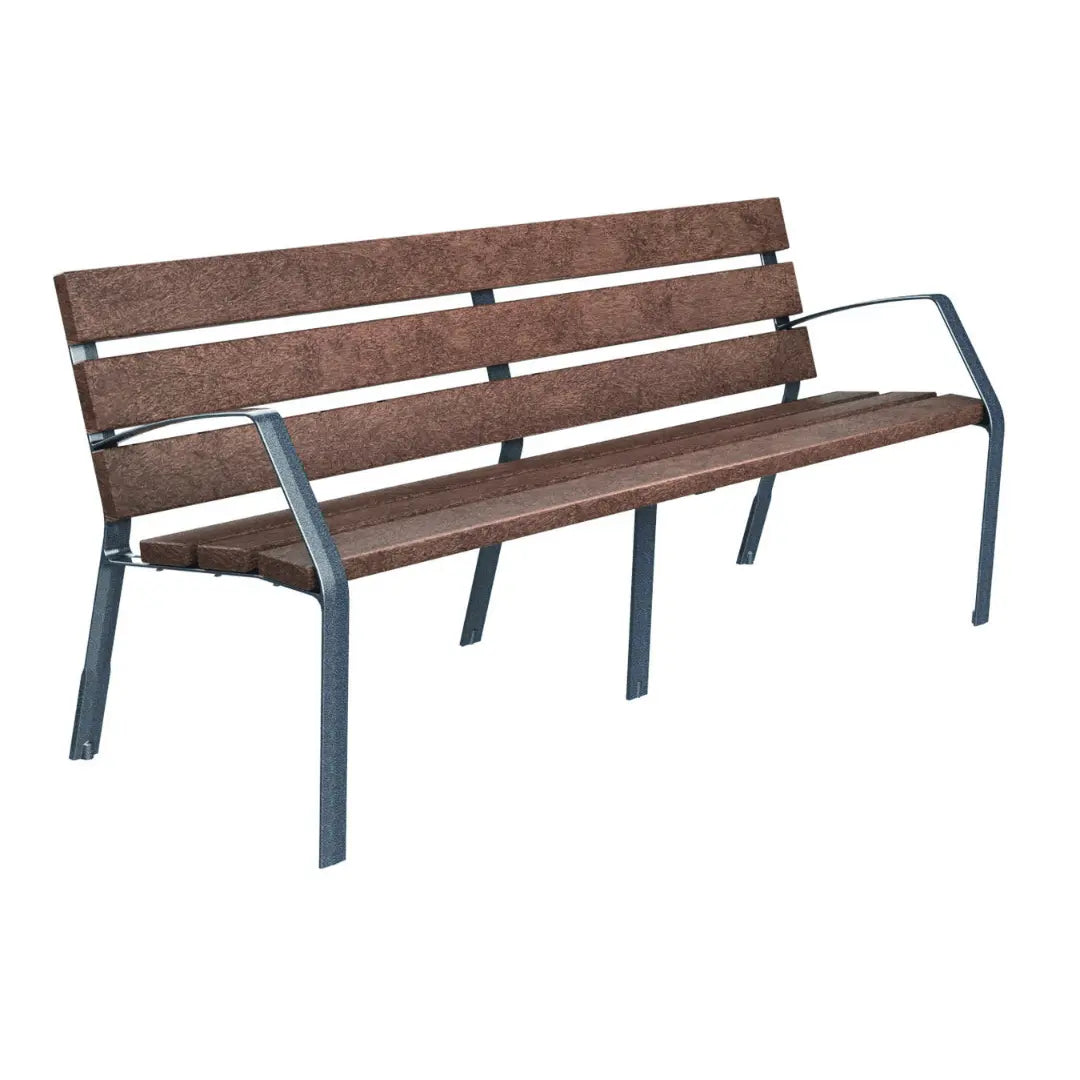 Banc Modo-08 recyclé en polymère / Acier