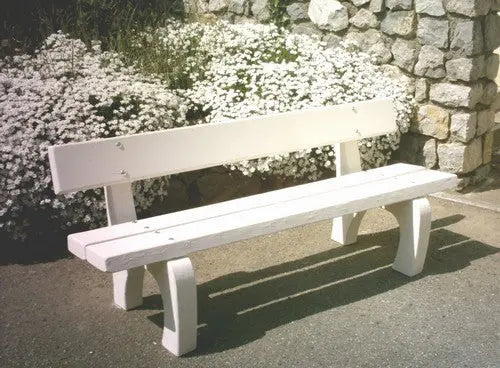 Banc béton platane