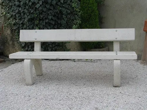 Banc béton platane