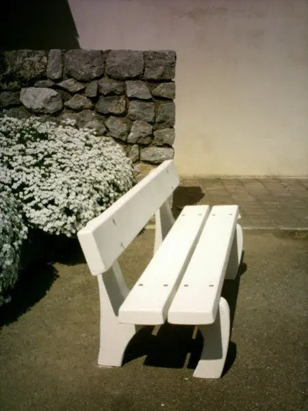 Banc béton platane