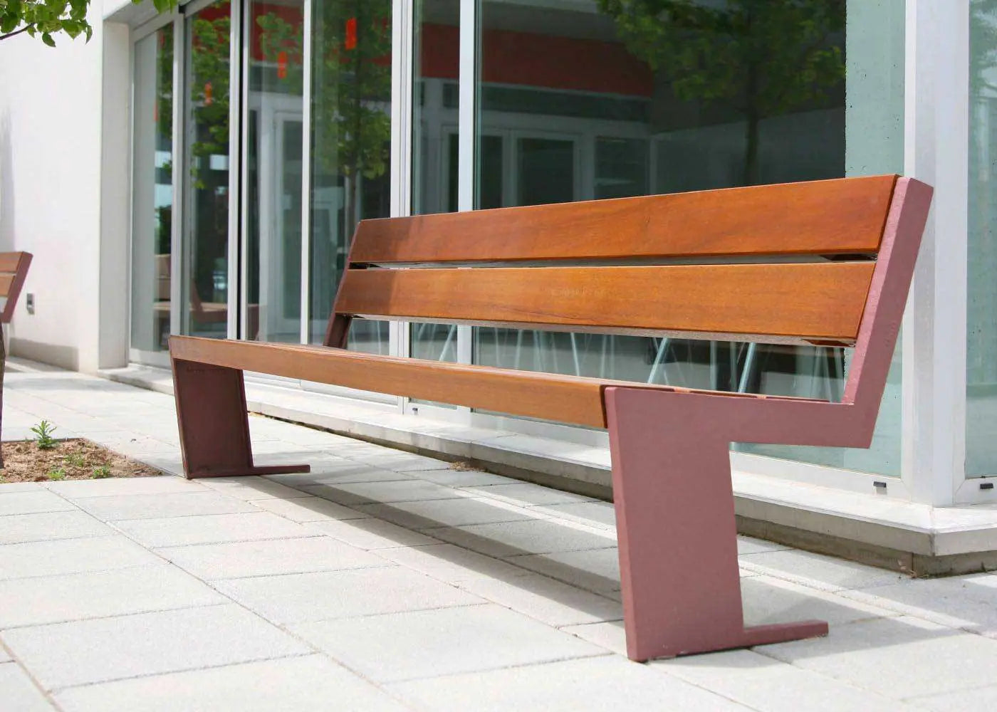 Banc en bois et fonte Quatre