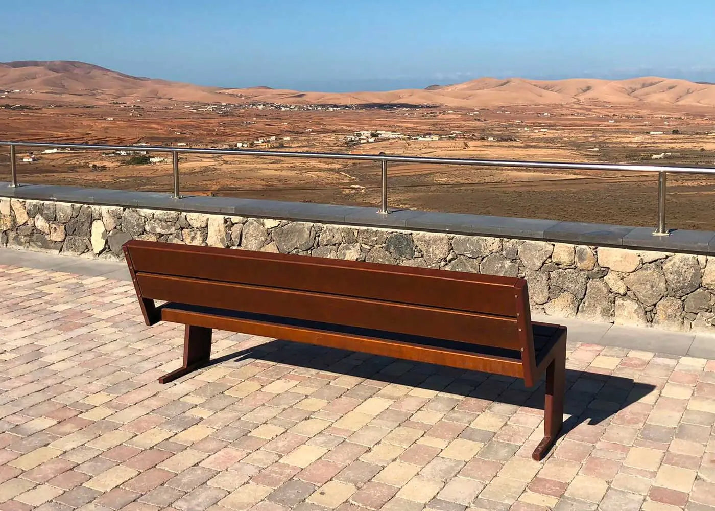 Banc en bois et fonte Quatre