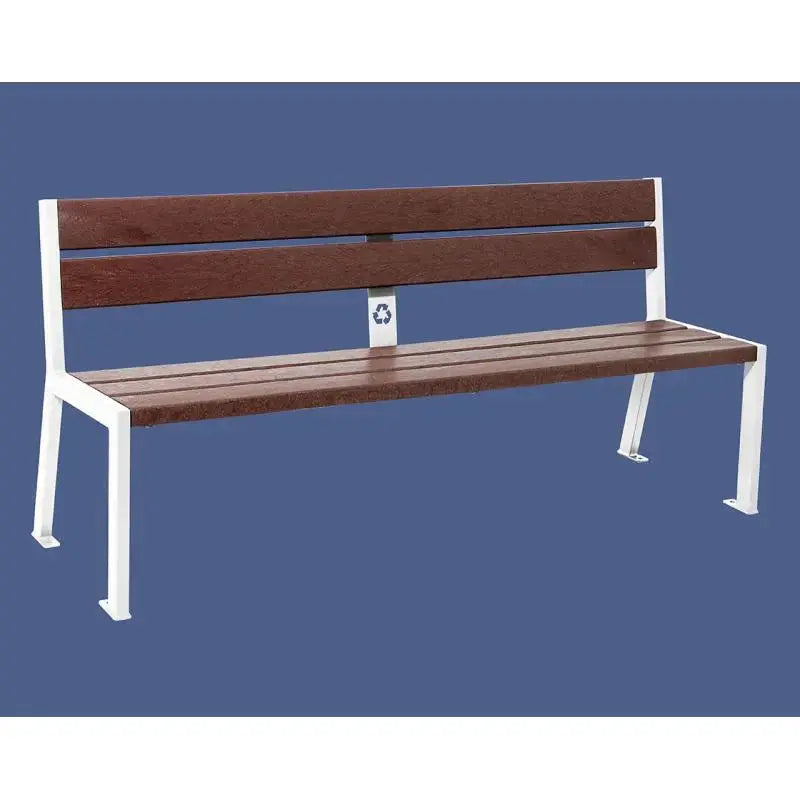 Banc plastique recyclé et acier Silaos