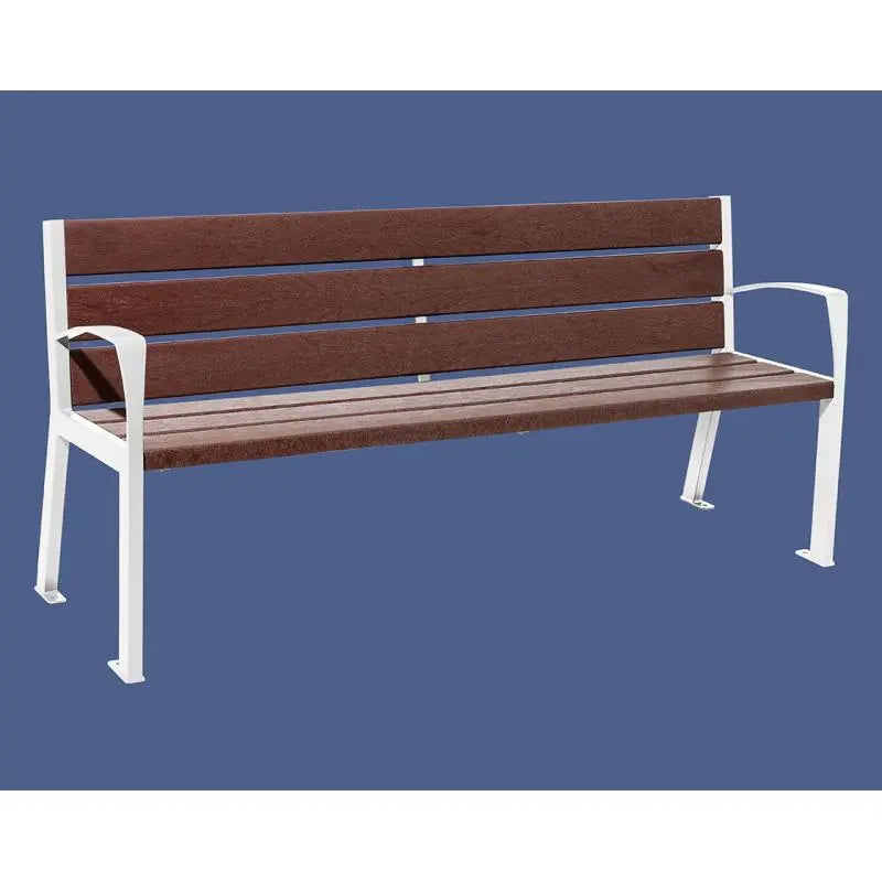 Banc plastique recyclé et acier Silaos