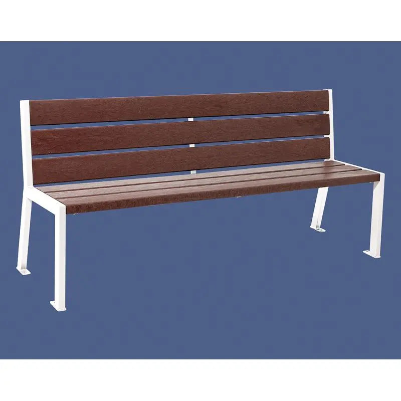 Banc plastique recyclé et acier Silaos