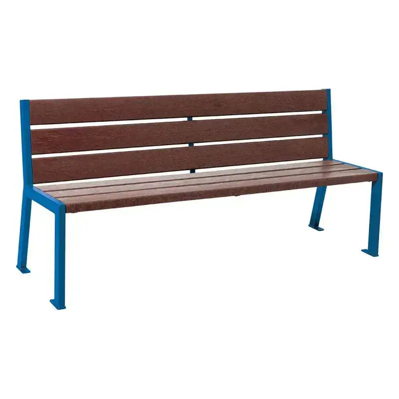 Banc plastique recyclé et acier Silaos