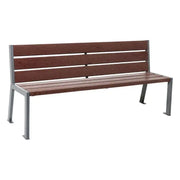 Banc plastique recyclé et acier Silaos