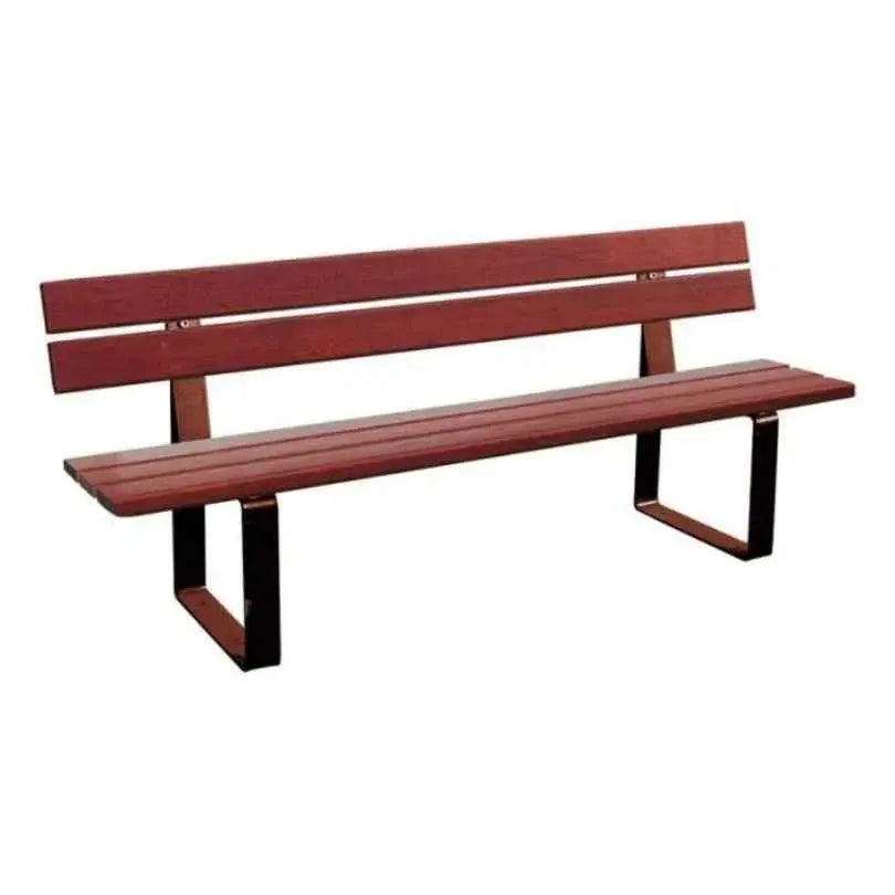 Banc Riga extérieur avec structure acier 80 mm et bois épaisseur 36 mm