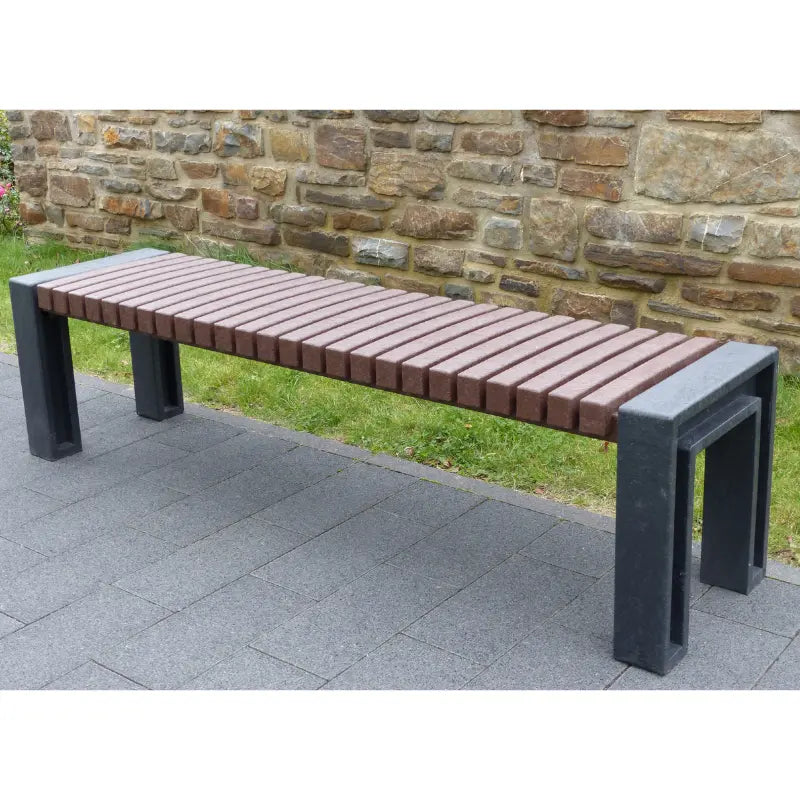 Banquette en plastique recyclé Ueno