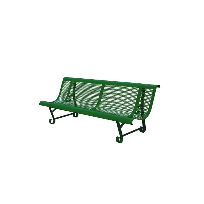 Banc métal vague (trous carrés)