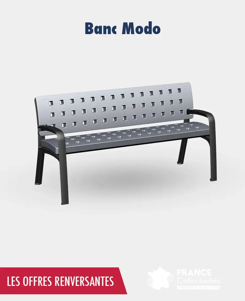 Promo banc Modo recyclés france collectivités