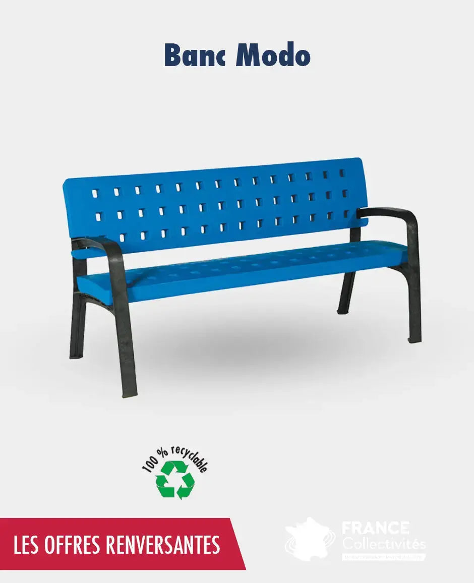 Promo banc Modo recyclés france collectivités