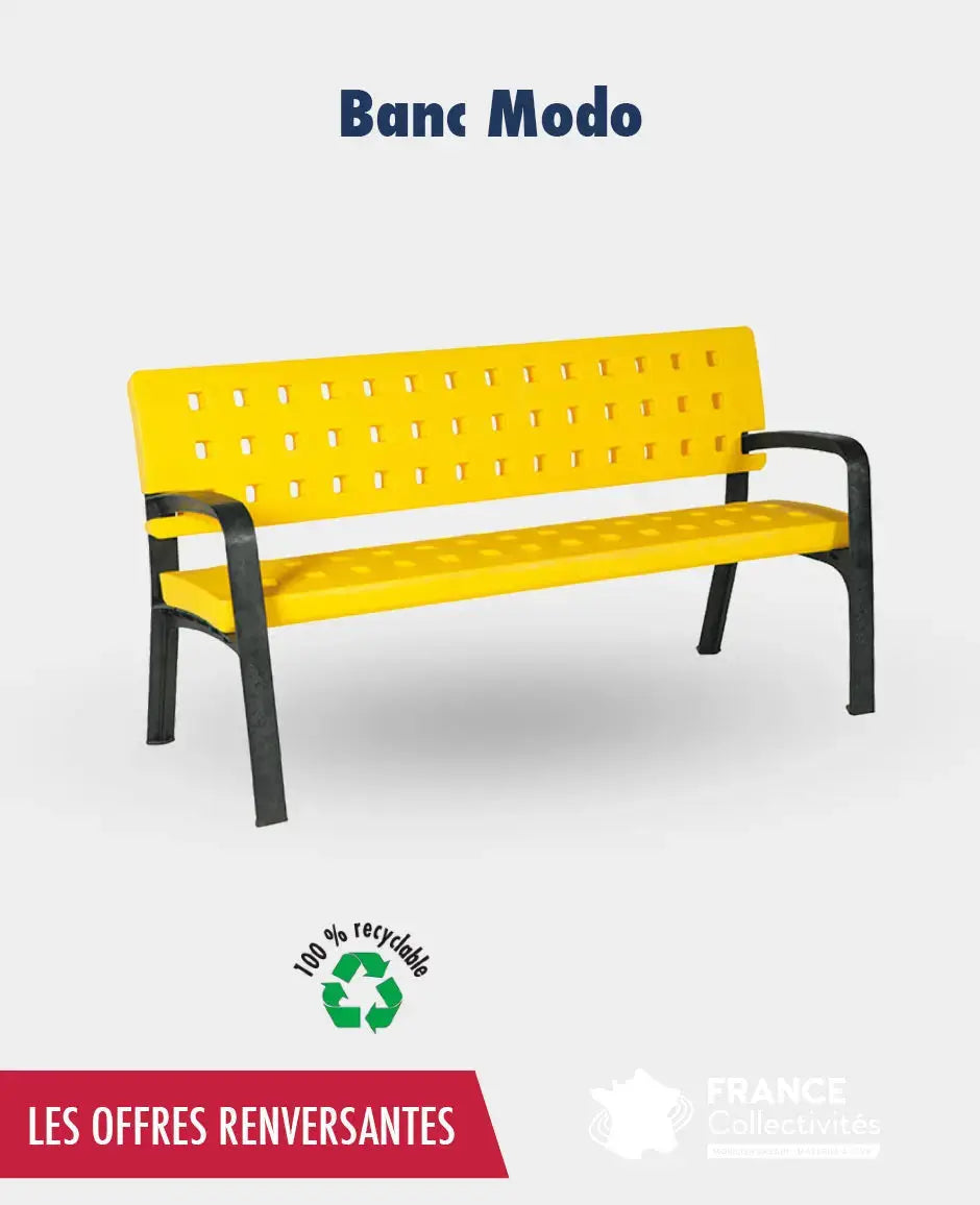 Promo banc Modo recyclés france collectivités