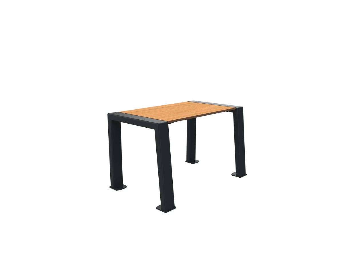 Petite banquette Buton Berlin en compact plein aspect teck