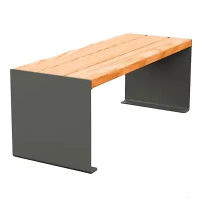 Banquette acier et bois KUB