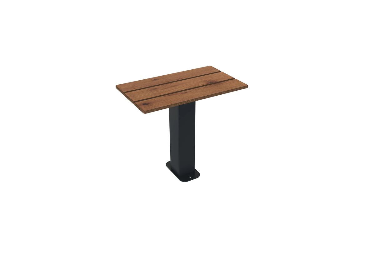 Assise individuelle sans dossier Cancale en compact teinte pin tyrol