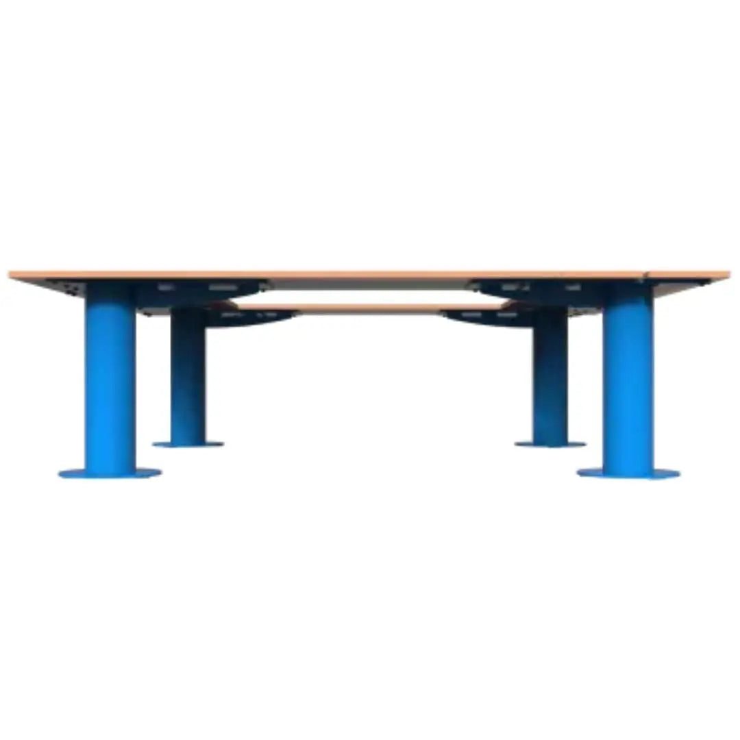 Banquette en acier carrée pour enfants - NINOU france collectivités