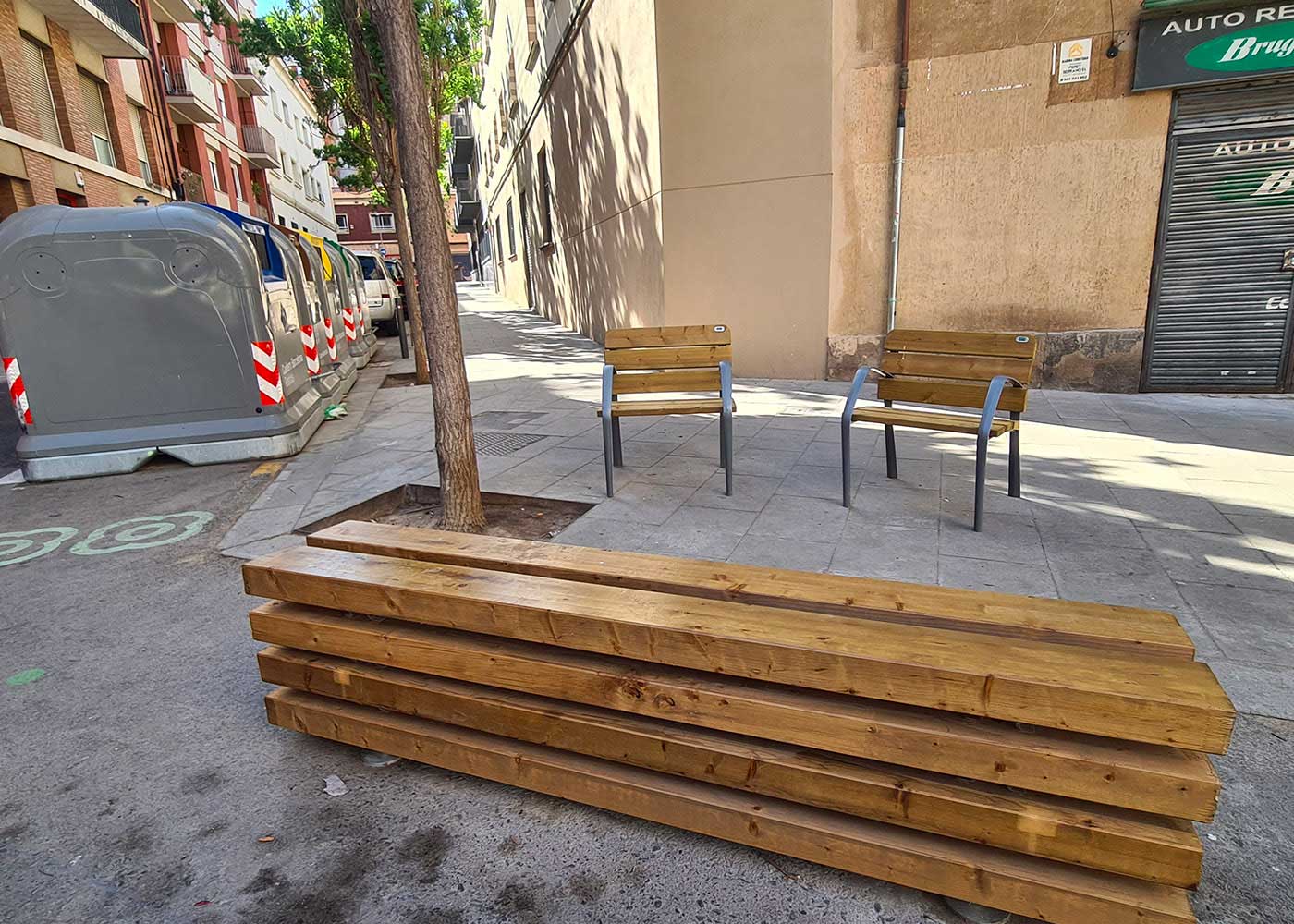 Banquette tout bois 3m Clem