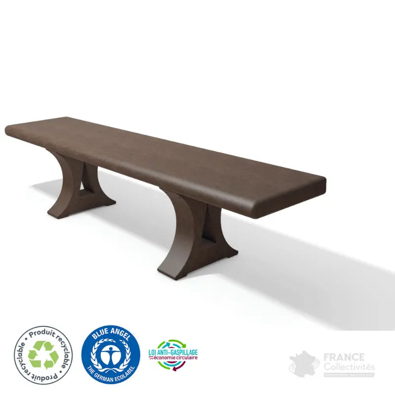Banquette en plastique recyclé Mira