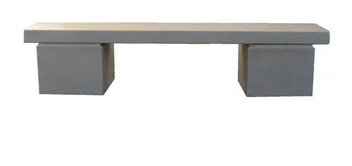 Banquette béton merisier