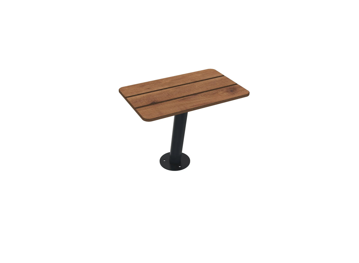 Plot d'assise Nairobi en compact effet lames teinte pin tyrol