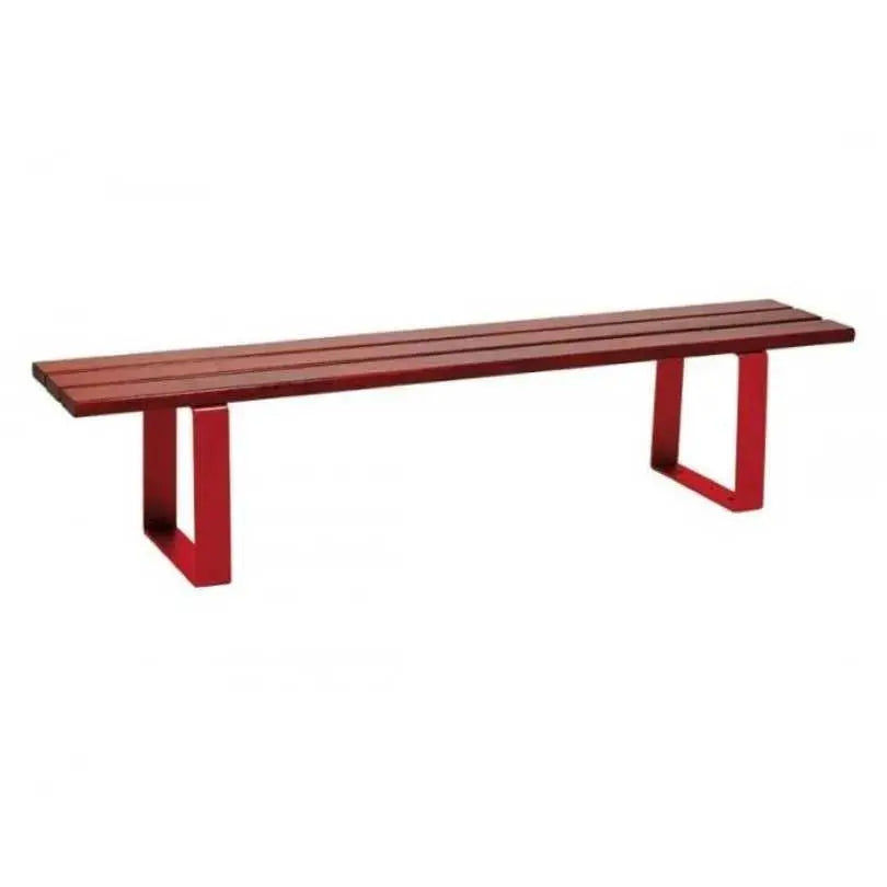 Banquette Riga acier et bois Procity