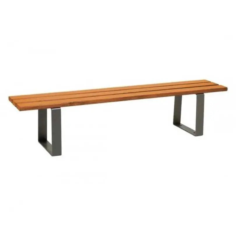 Banquette Riga acier et bois Procity