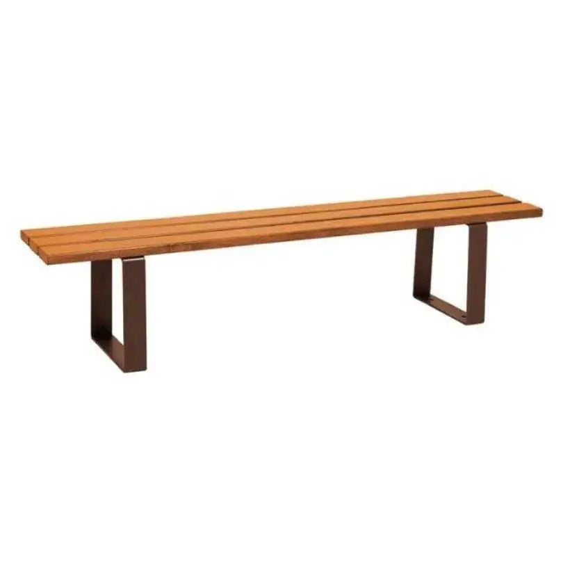 Banquette Riga acier et bois Procity