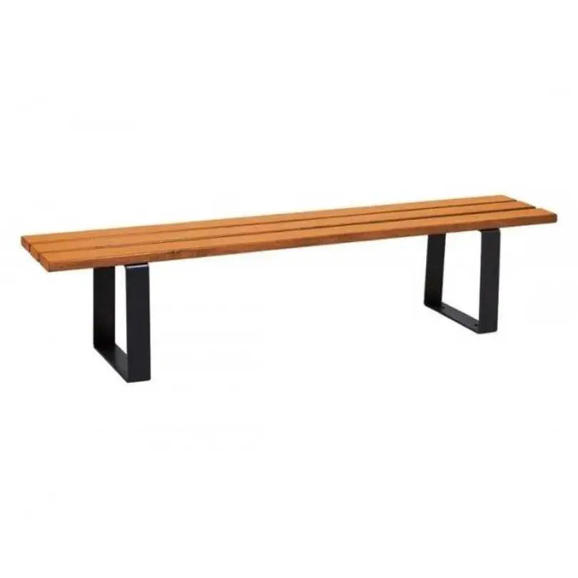 Banquette Riga acier et bois Procity