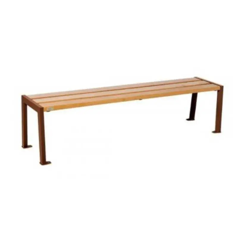 Banquette Silaos acier et bois france collectivités