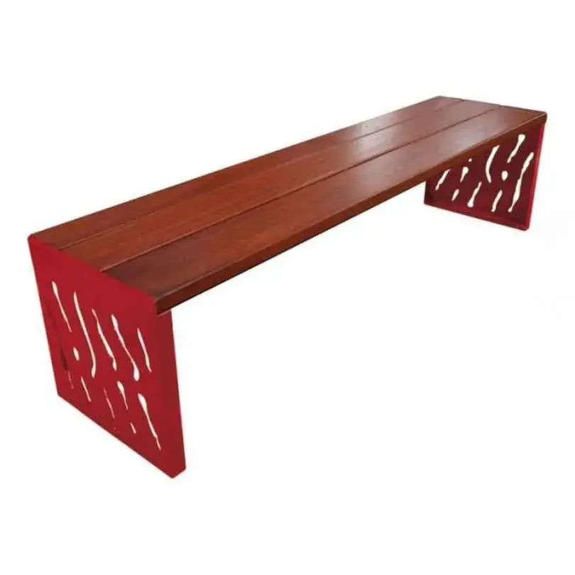 Banquette Venise acier et bois france collectivités