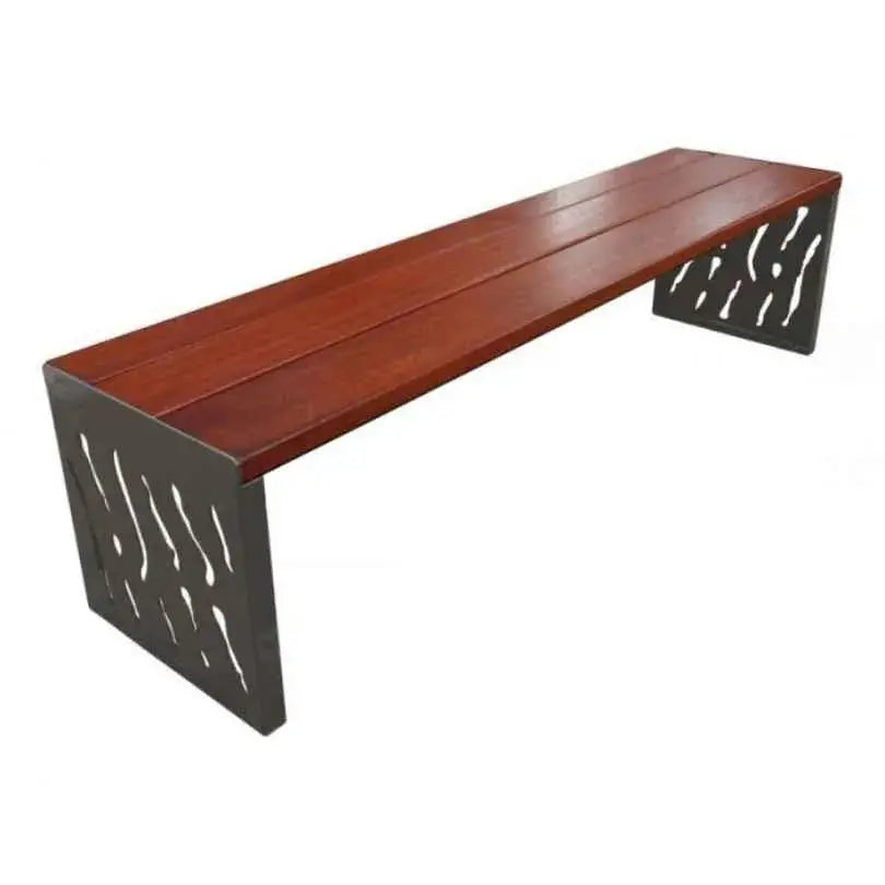 Banquette Venise acier et bois france collectivités