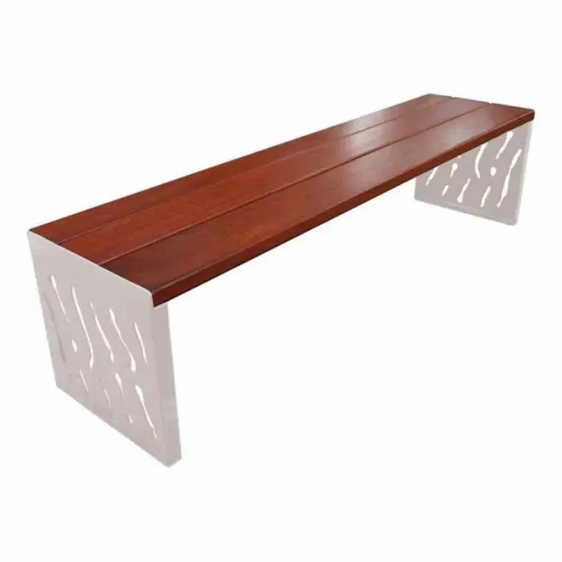 Banquette Venise acier et bois france collectivités
