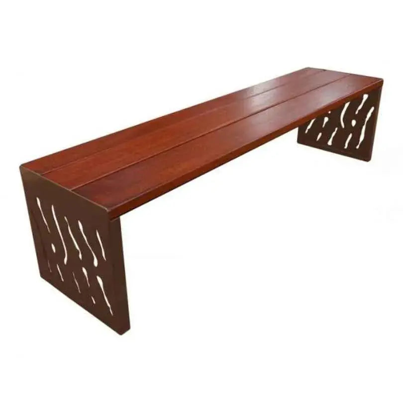 Banquette Venise acier et bois france collectivités