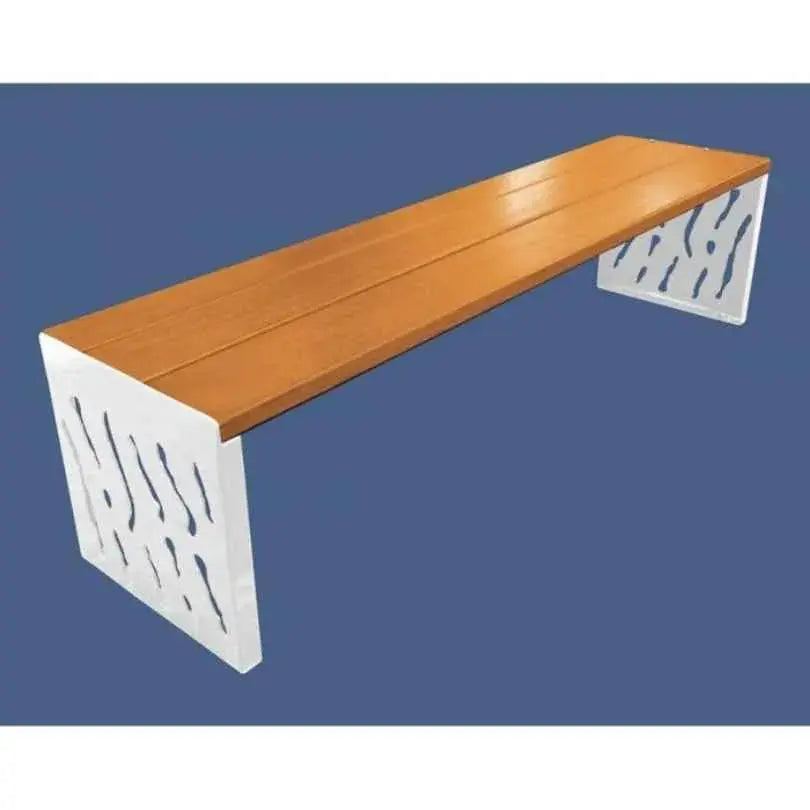Banquette Venise acier et bois france collectivités