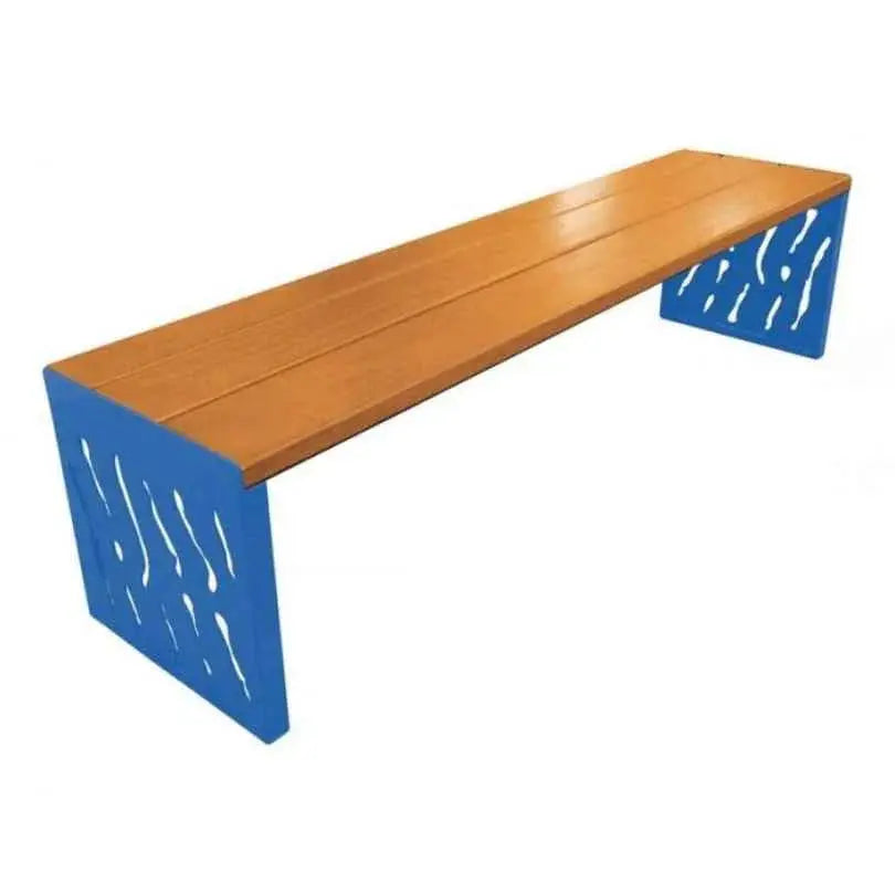 Banquette Venise acier et bois france collectivités