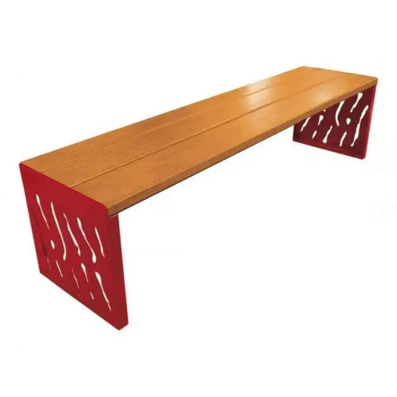 Banquette Venise acier et bois france collectivités
